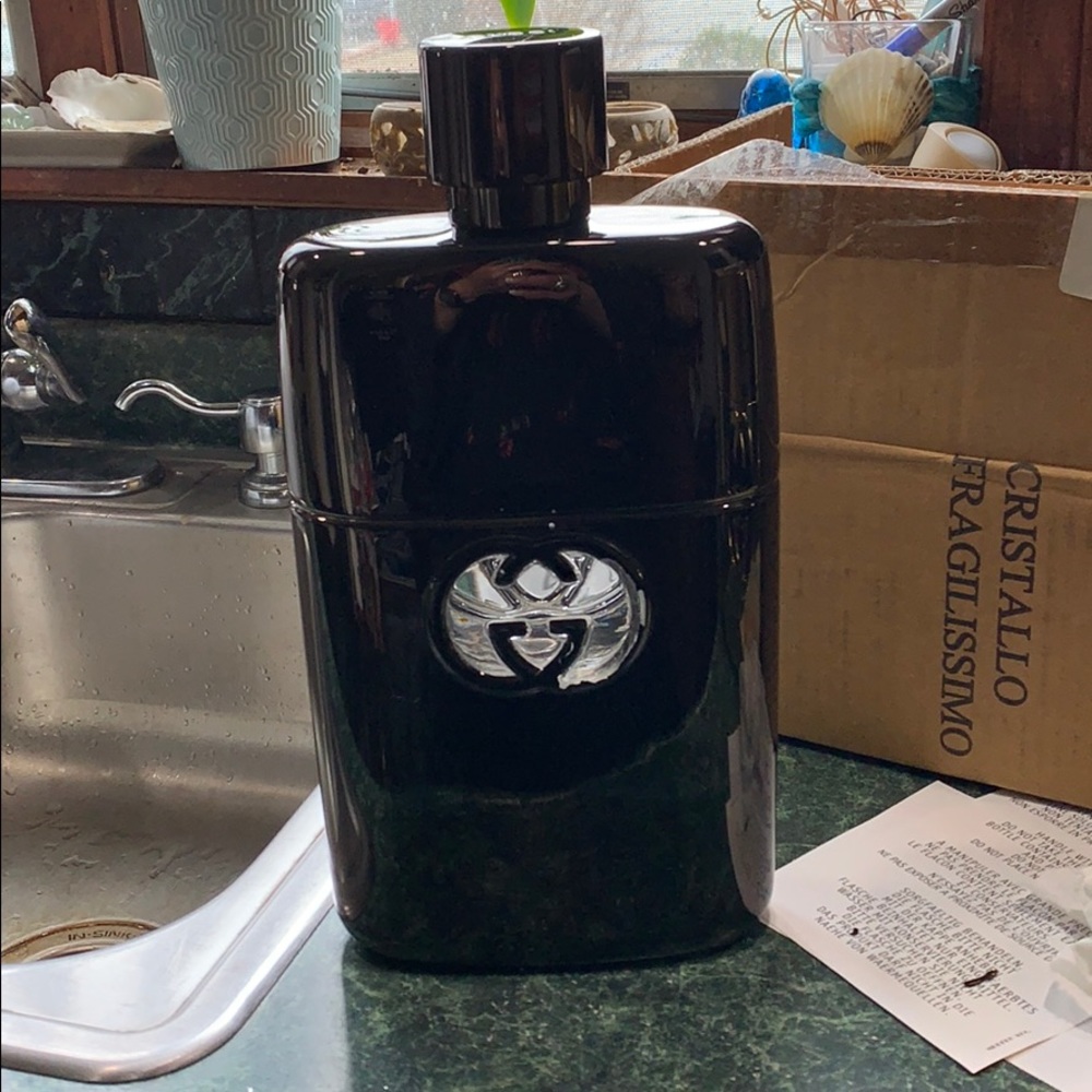 Giant Gucci display bottle